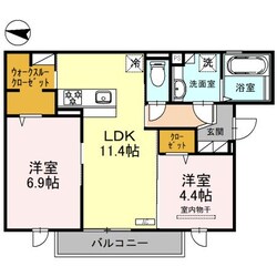 仮称D-ROOM西堤本通西１丁目の物件間取画像